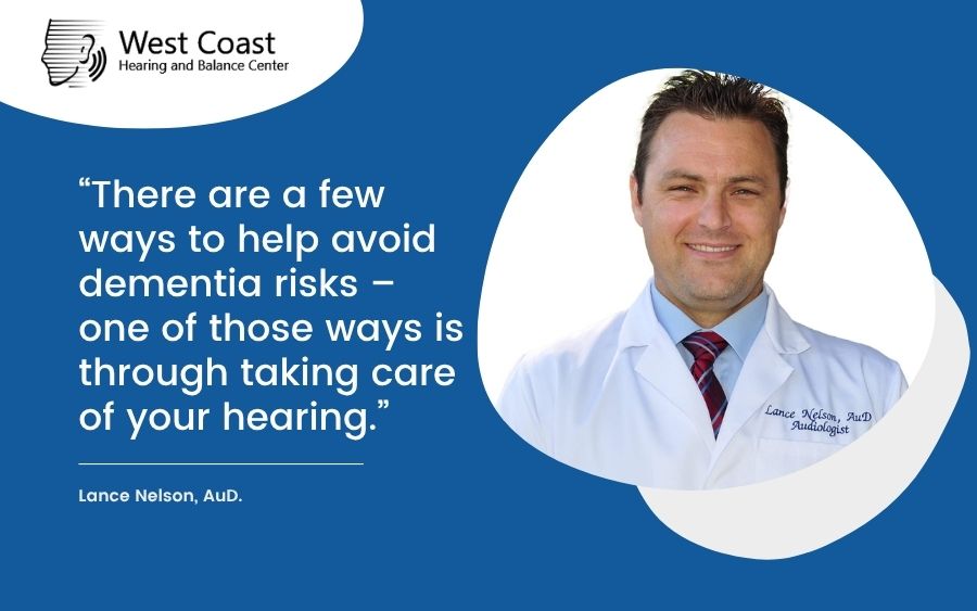 There are a few ways to help avoid dementia risks – one of those ways is through taking care of your hearing.